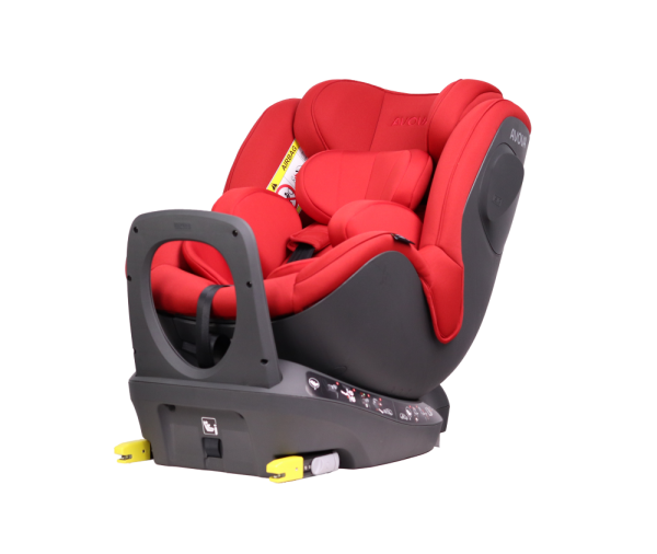 Avova Sperber-Fix, Reboard-Kindersitz in leuchtendem Rot