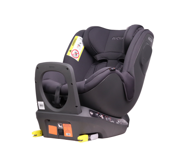 Grauer Avova Sperber-Fix - Reboard-Kindersitz für Kinder von 40 bis 105 cm
