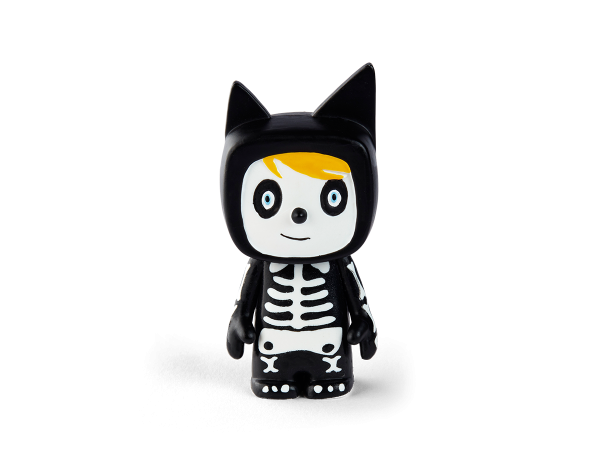 Kreativ - Tonie Spooky schwarz mit weißem Skelett