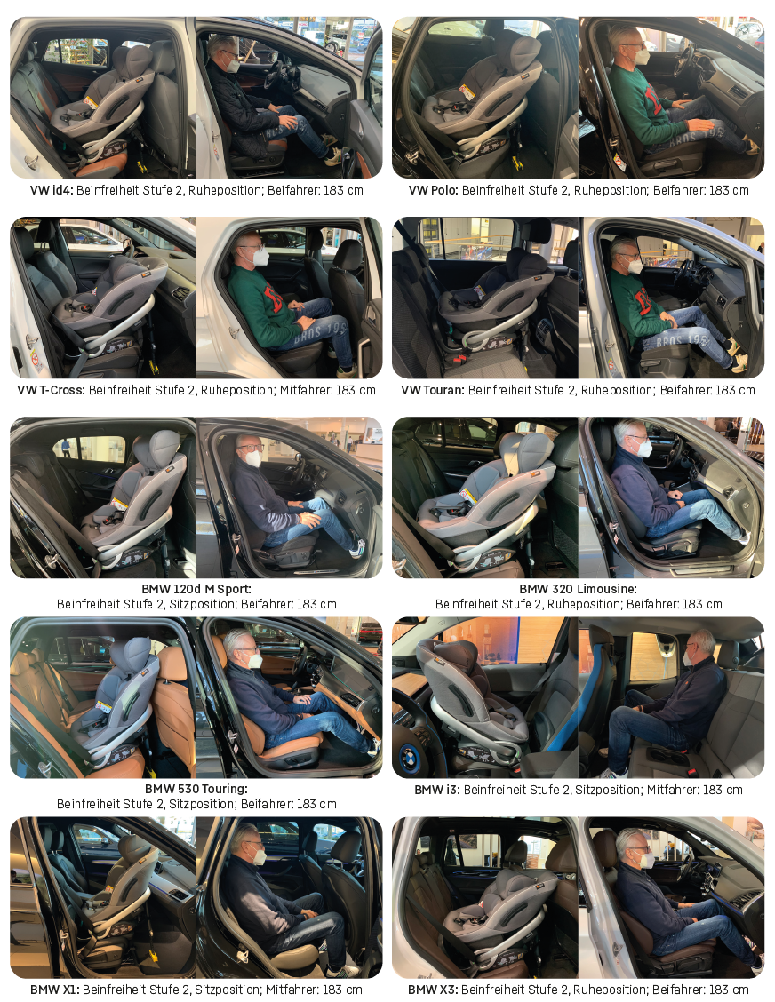 Der BeSafe Stretch in verschiedenen Fahrzeugen
