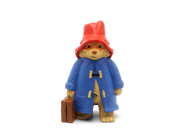 Hörfigur Paddington Bär im blauen Mantel mit rotem Hut