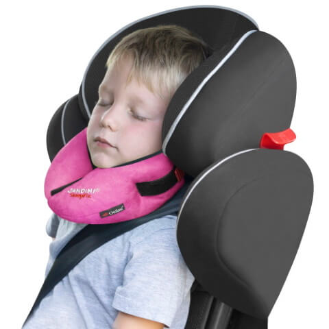 Nackenkissen für den Kindersitz rosa